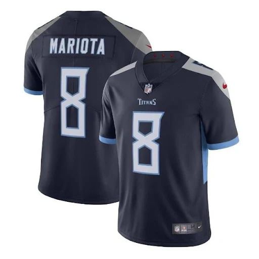 Men Tennessee Titans #8 Marcus Mariota Nike Navy Vapor Limited NFL Jersey